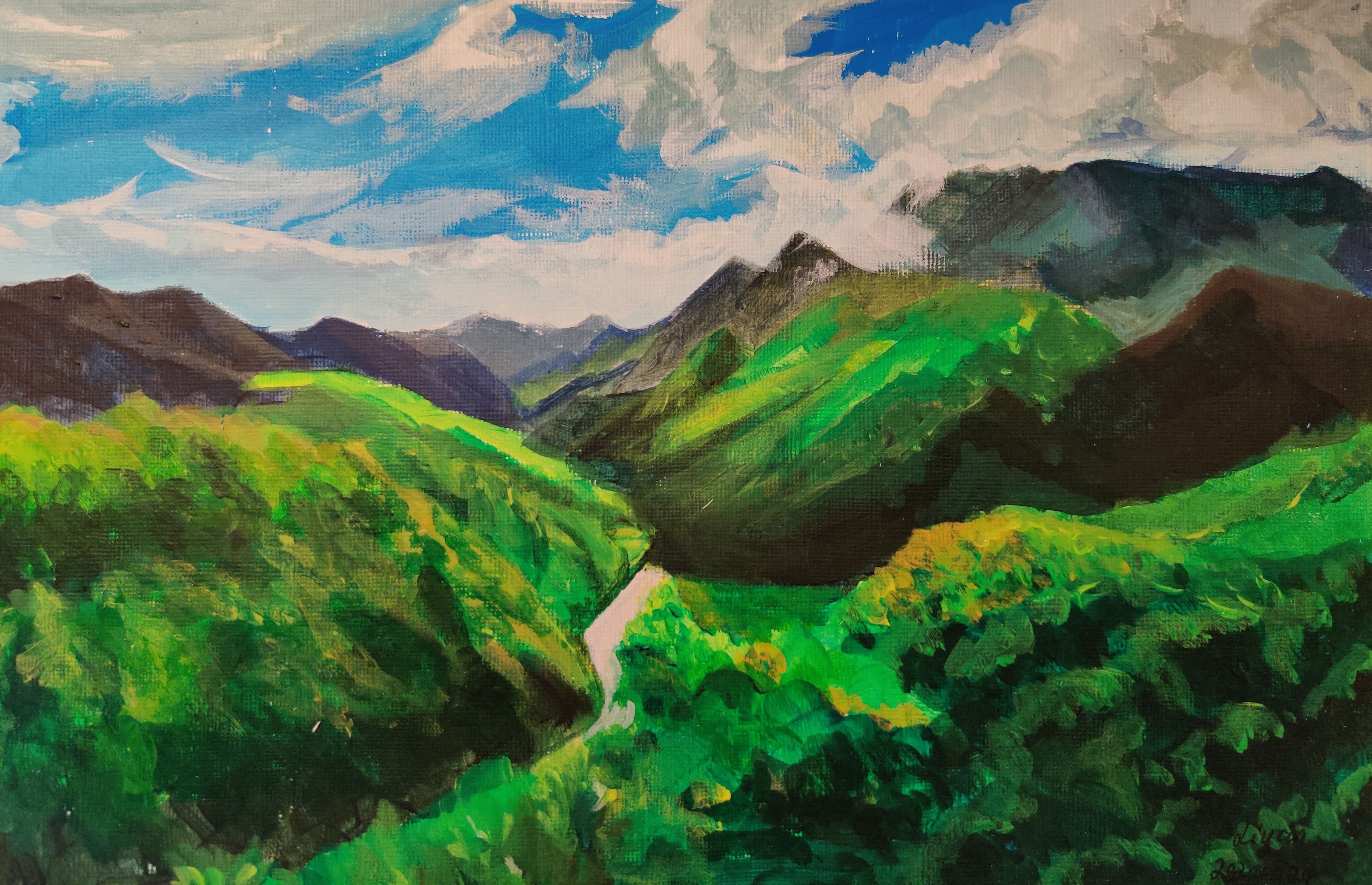 acrylic Mountains (acrylic)